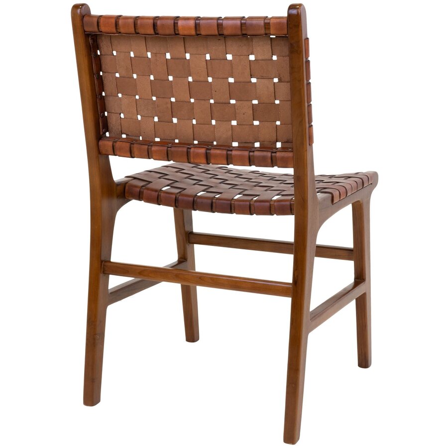 Perugia Leren Eetkamerstoel Bruin Perugia Leren Eetkamerstoel Bruin