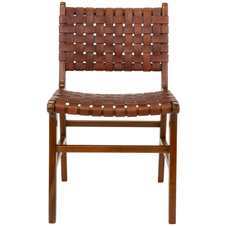 Perugia Leren Eetkamerstoel Bruin Perugia Leren Eetkamerstoel Bruin