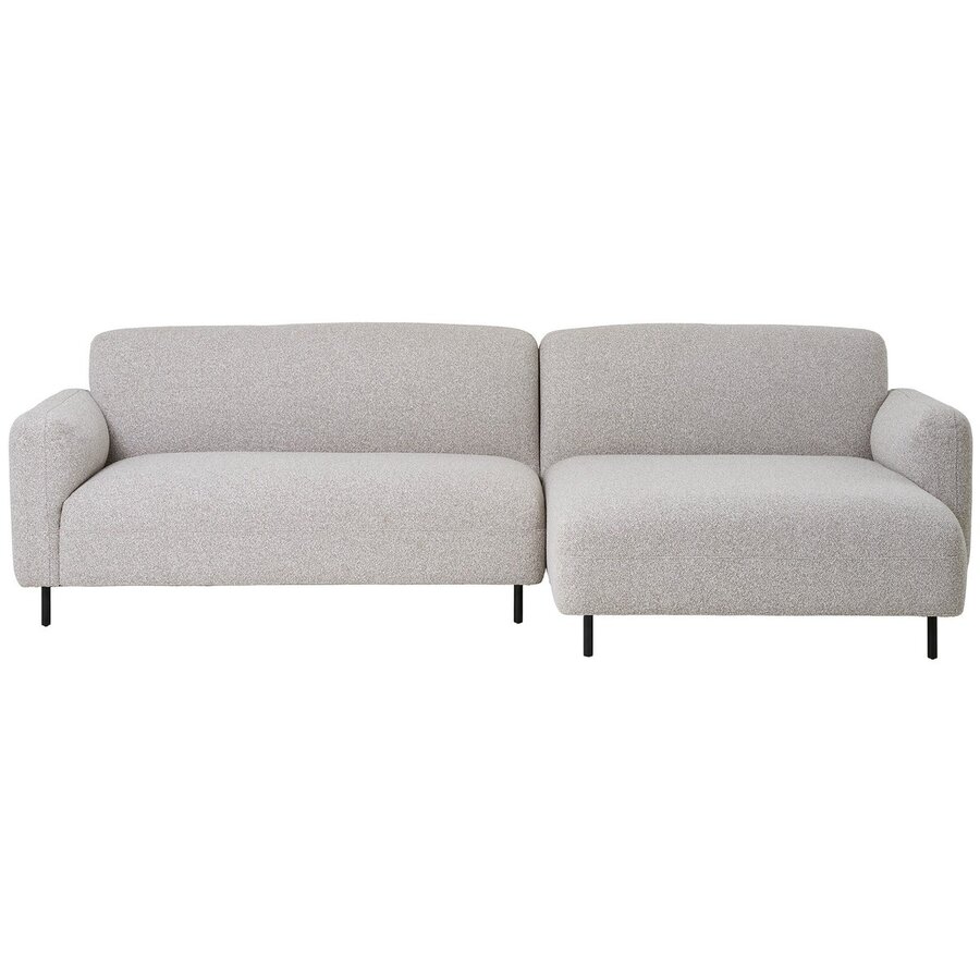 Salvador Lichtgrijs Bouclé 2-Zits + Chaise Lounge Rechts Salvador Lichtgrijs Bouclé 2-Zits + Chaise Lounge Rechts