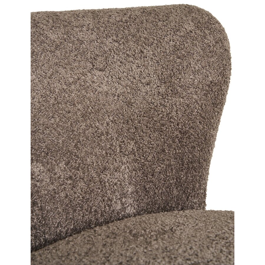 Covelo Bruin Bouclé Loungestoel Covelo Bruin Bouclé Loungestoel