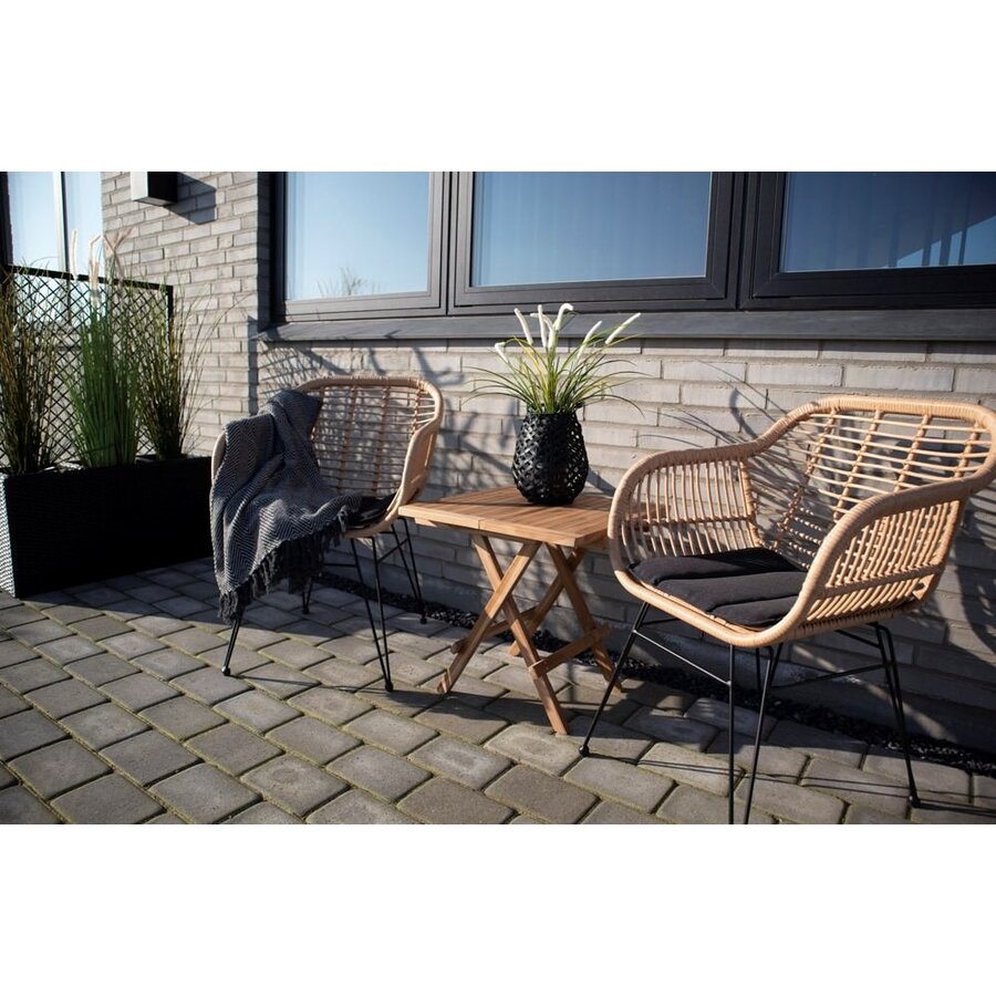 Trieste Polyrattan Armstoel Natural Trieste Polyrattan Armstoel Natural