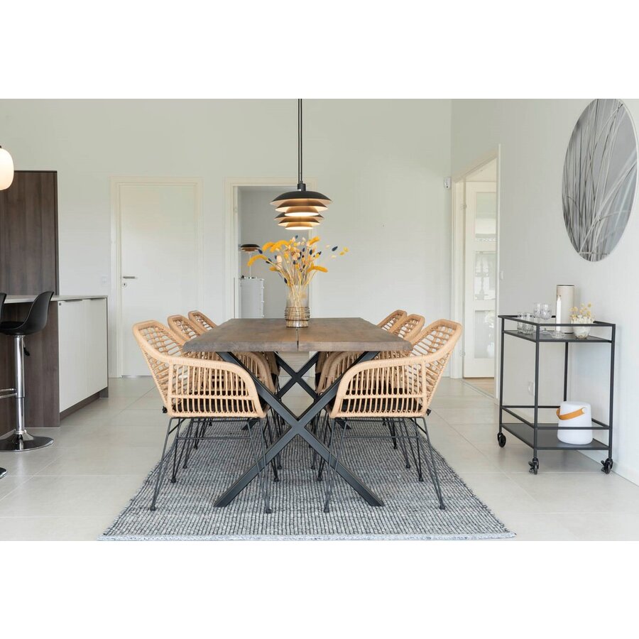 Trieste Polyrattan Armstoel Natural Trieste Polyrattan Armstoel Natural