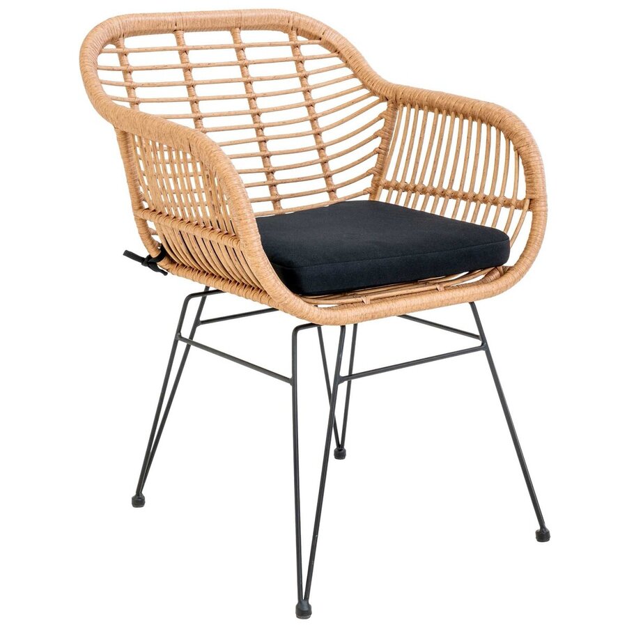 Trieste Polyrattan Armstoel Natural Trieste Polyrattan Armstoel Natural