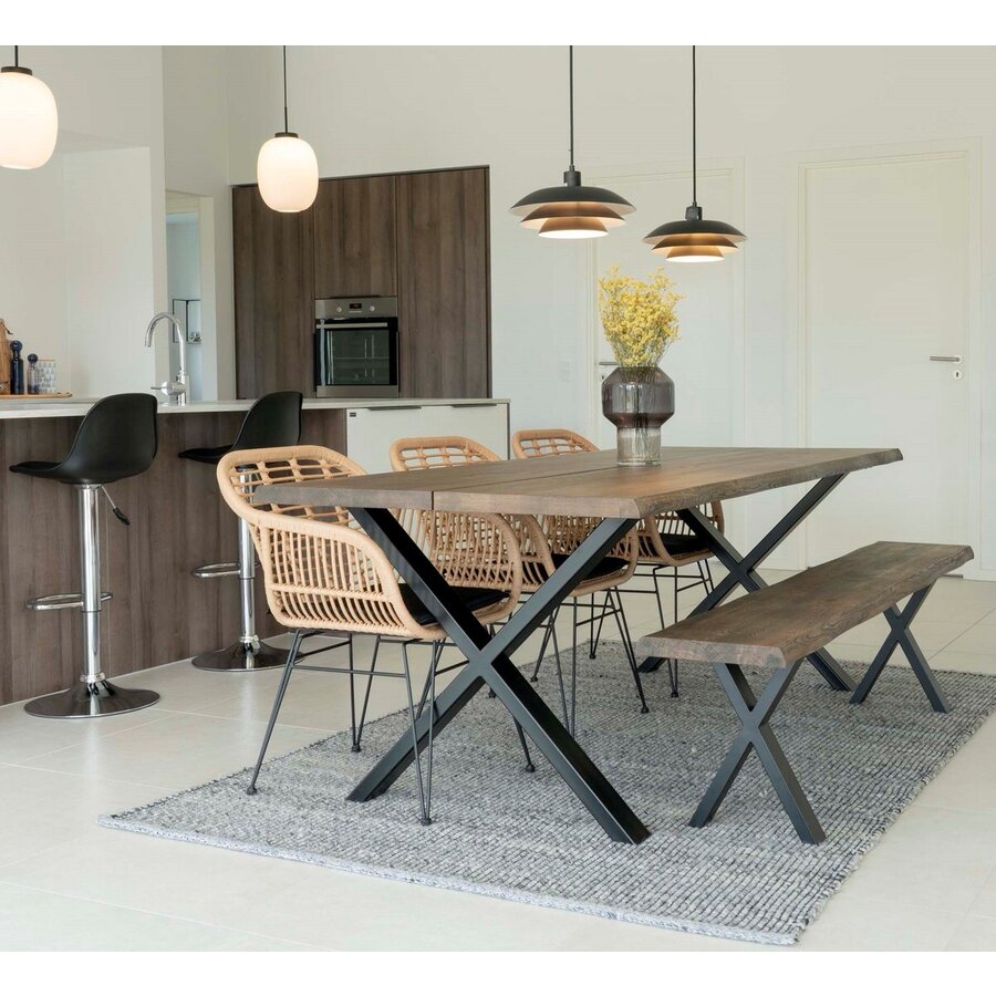 Trieste Polyrattan Armstoel Natural Trieste Polyrattan Armstoel Natural