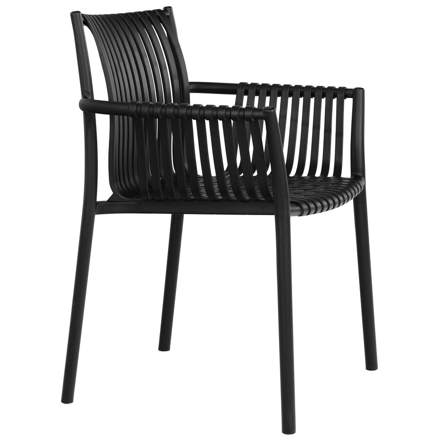 Tulsa Tuinstoel met Armleuning Zwart Tulsa Tuinstoel met Armleuning Zwart