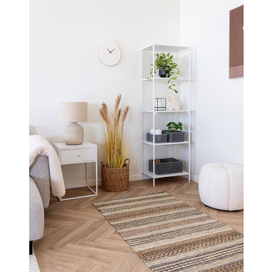 Vieanna Organisch Wandklok Gebroken Wit