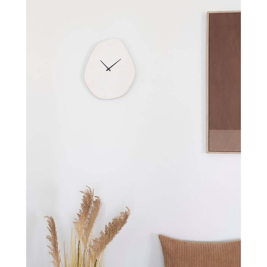Vieanna Organisch Wandklok Gebroken Wit