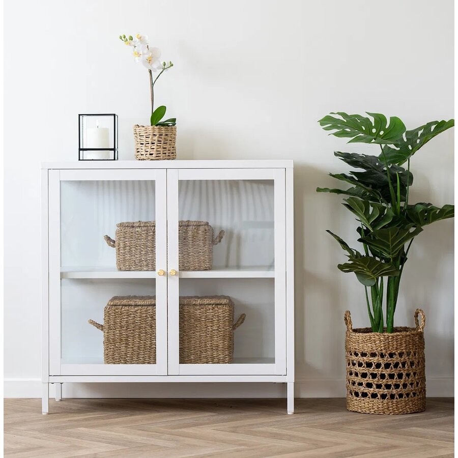 Dalby Wit / Glas Opbergkast 2-Deuren Dalby Wit / Glas Opbergkast 2-Deuren