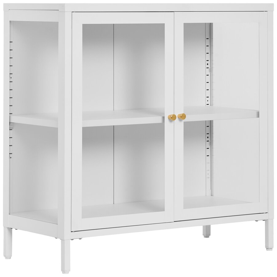 Dalby Wit / Glas Opbergkast 2-Deuren Dalby Wit / Glas Opbergkast 2-Deuren