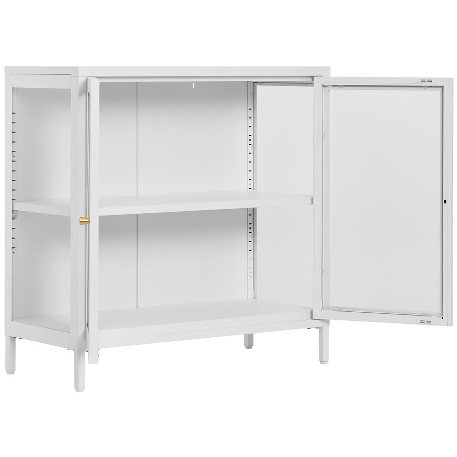Dalby Wit / Glas Opbergkast 2-Deuren Dalby Wit / Glas Opbergkast 2-Deuren
