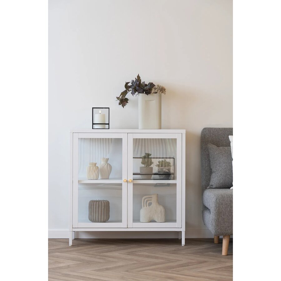 Dalby Wit / Glas Opbergkast 2-Deuren Dalby Wit / Glas Opbergkast 2-Deuren