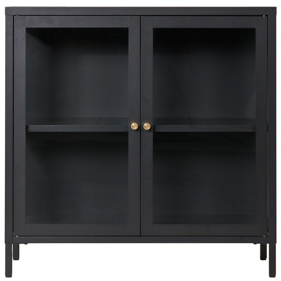 Dalby Zwart / Glas Opbergkast 2-Deuren Dalby Zwart / Glas Opbergkast 2-Deuren
