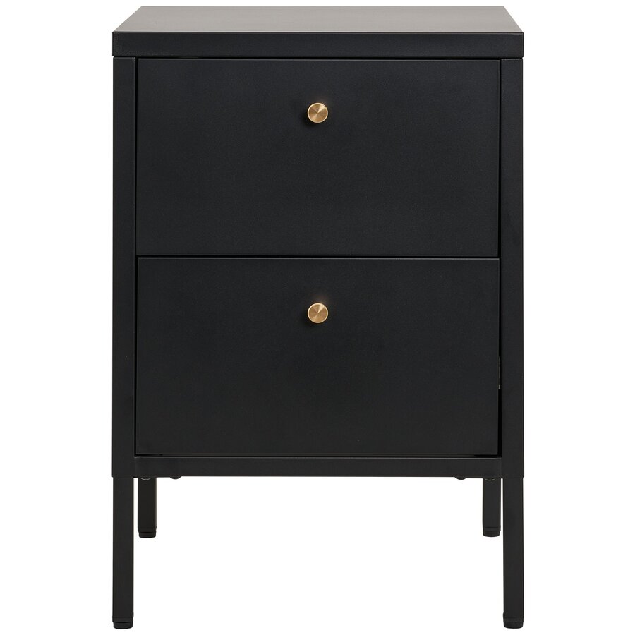 Dalby Zwart Ladekast 2-Lades Dalby Zwart Ladekast 2-Lades