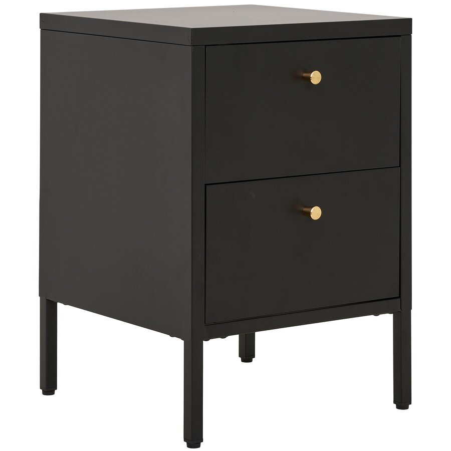 Dalby Zwart Ladekast 2-Lades Dalby Zwart Ladekast 2-Lades