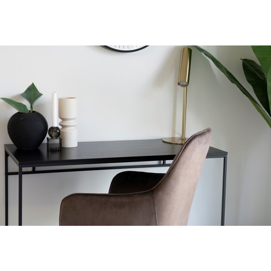 Vita Zwarte Bureautafel 100 cm