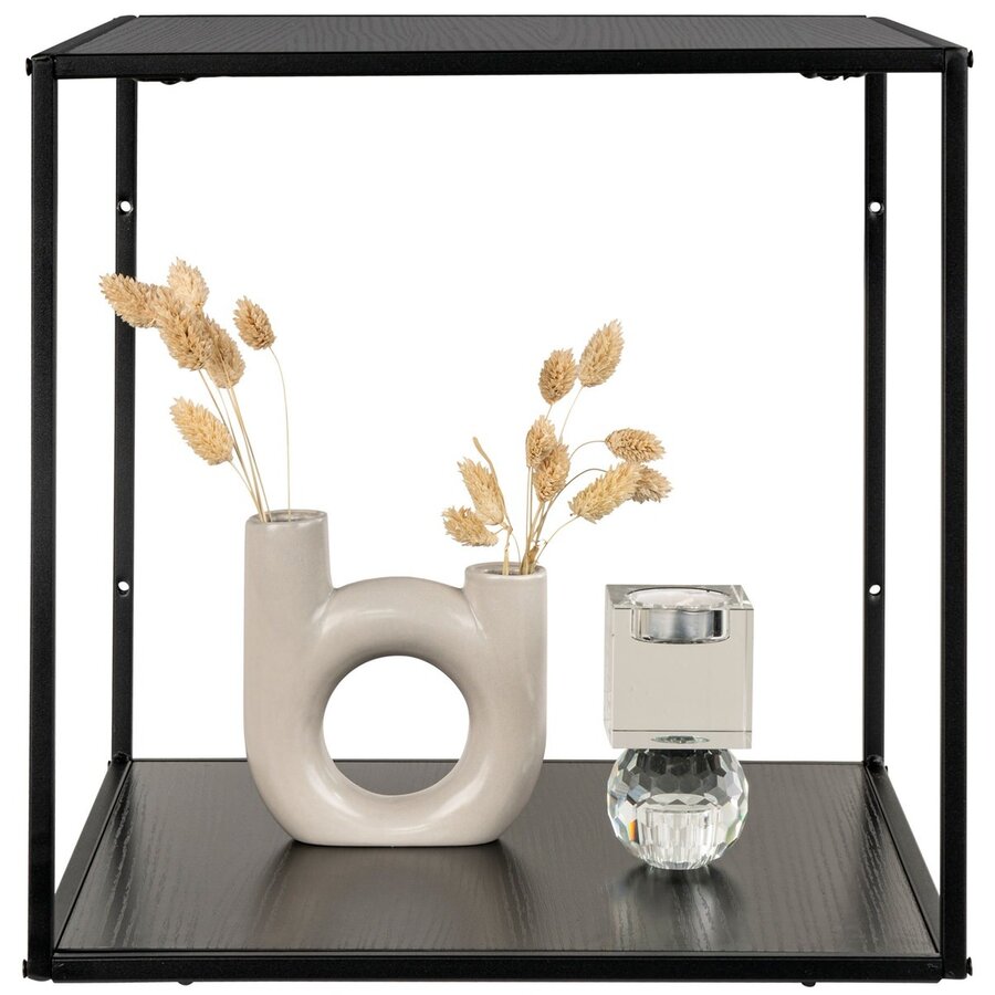 Vita Zwarte Wandkubus Open Vita Zwarte Wandkubus Open