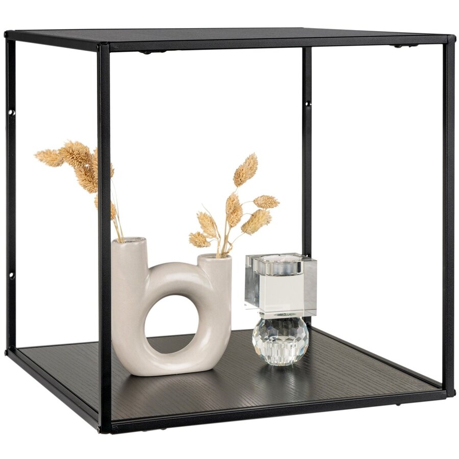 Vita Zwarte Wandkubus Open Vita Zwarte Wandkubus Open