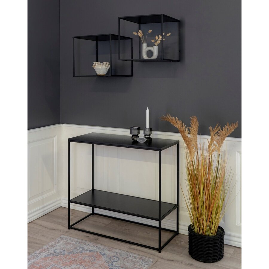 Vita Zwarte Wandkubus Open Vita Zwarte Wandkubus Open