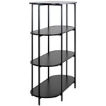 House Nordic Vita Zwarte Wandkast Ovaal H111 cm