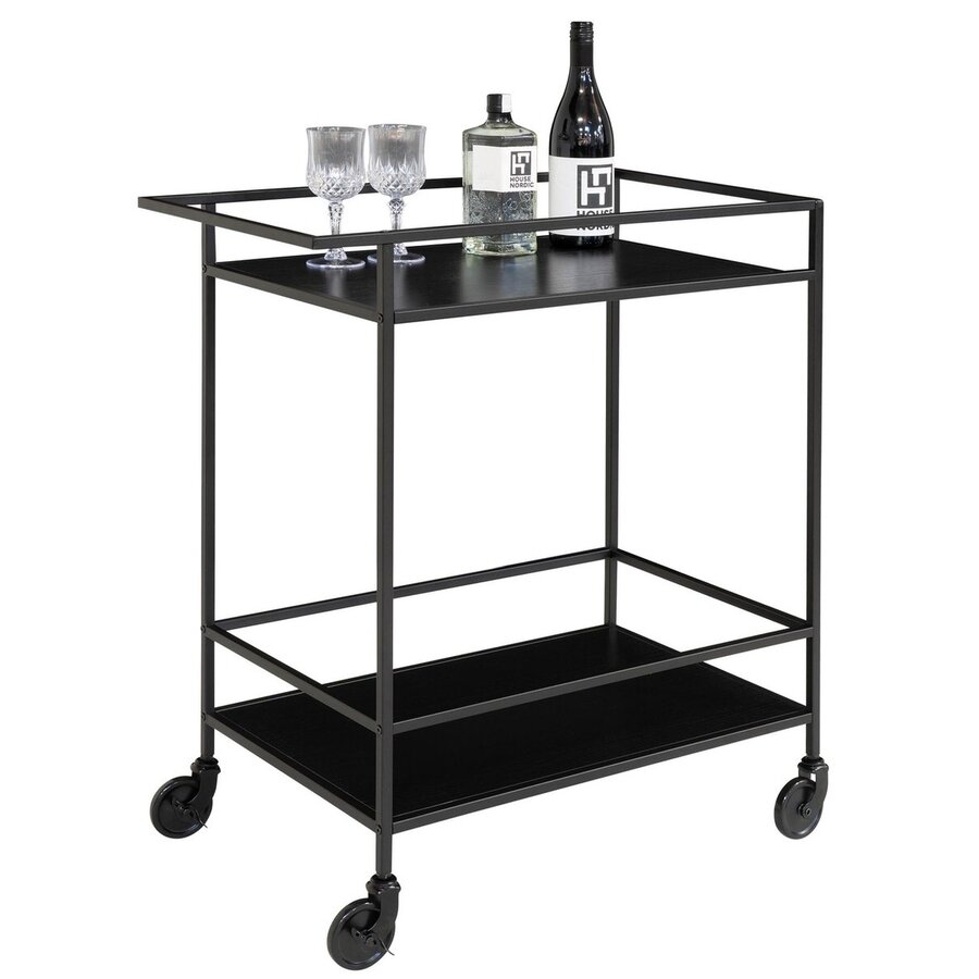 Vita Zwarte Serveerwagen