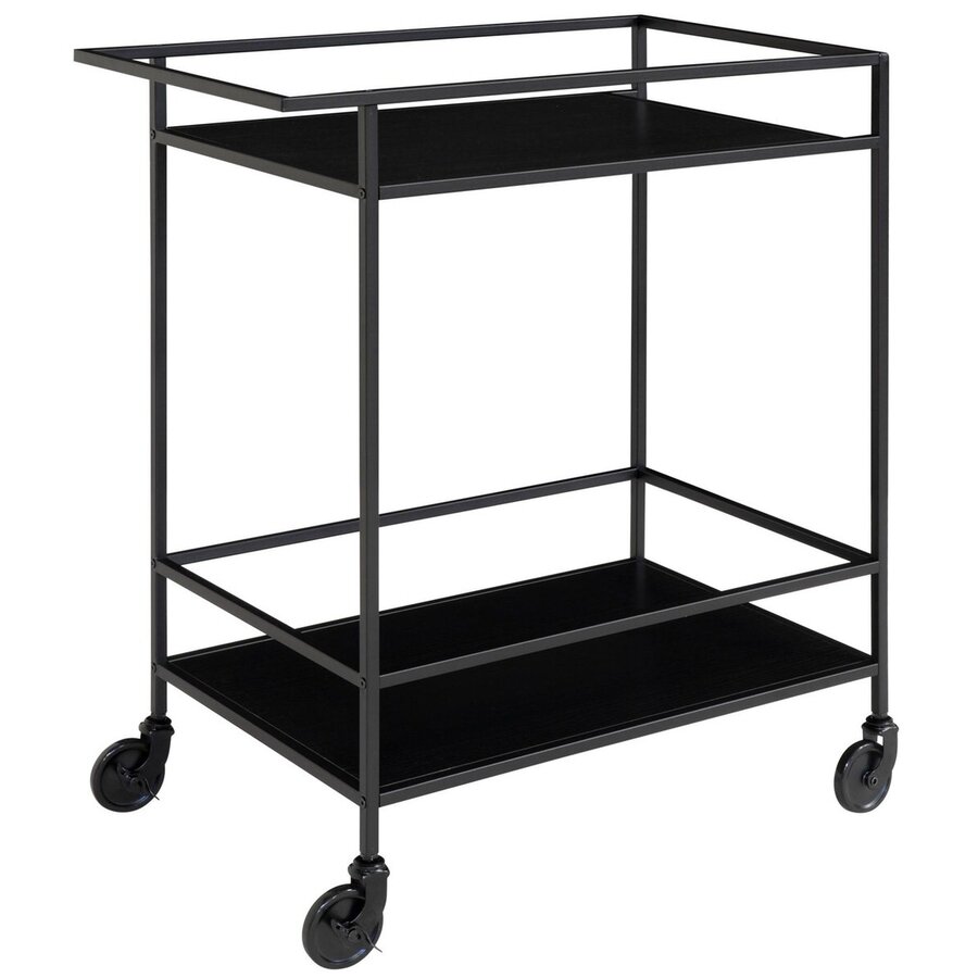 Vita Zwarte Serveerwagen