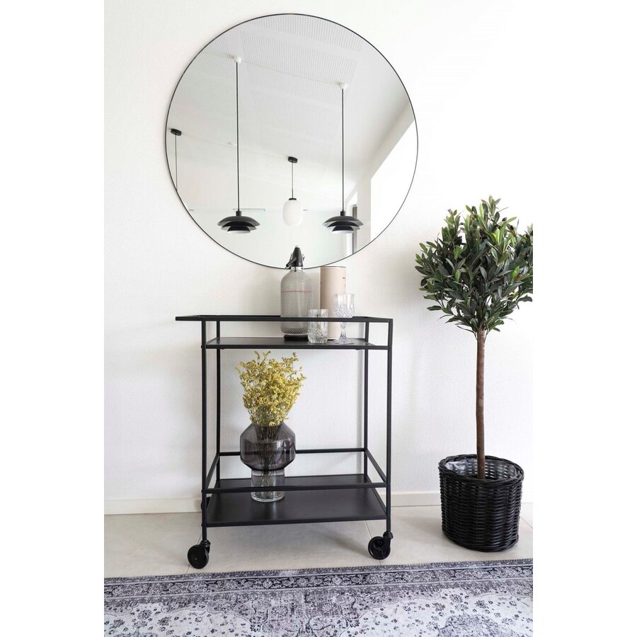 Vita Zwarte Serveerwagen