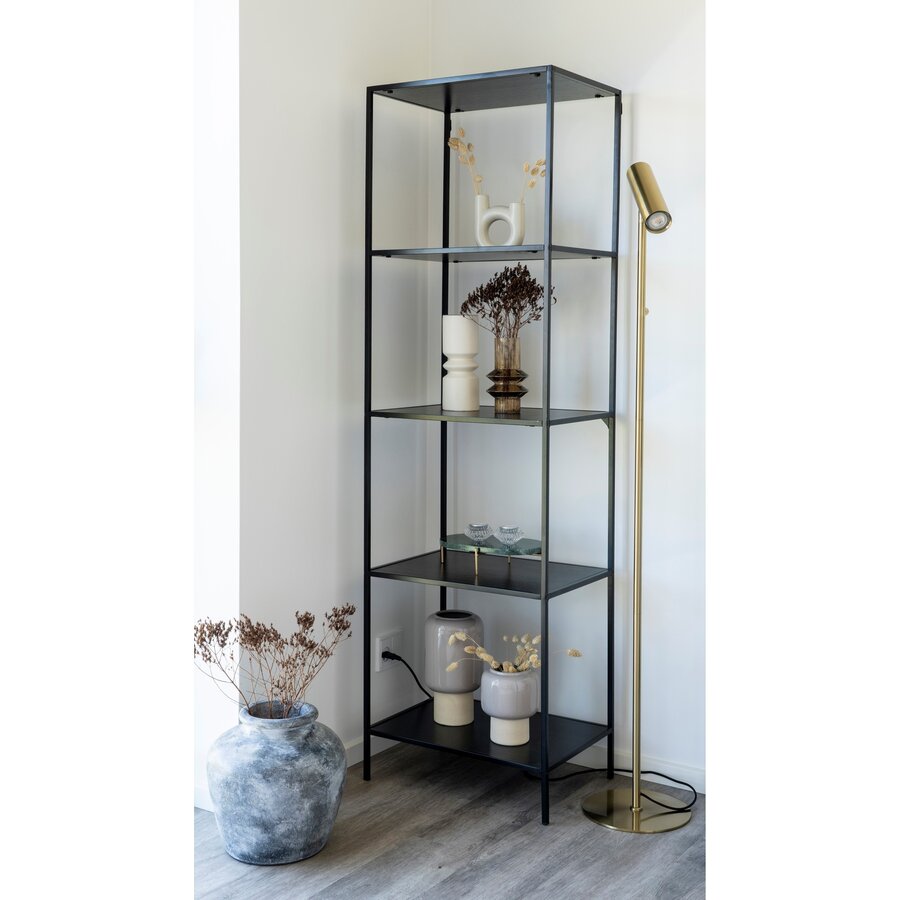 Vita Zwarte Wandkast Slim H170 cm Vita Zwarte Wandkast Slim H170 cm