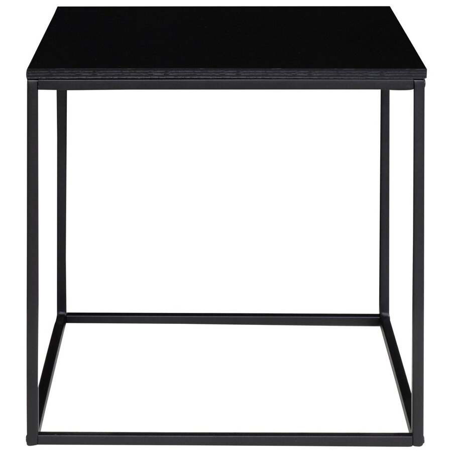 Vita Zwarte Bijzettafel Vierkant