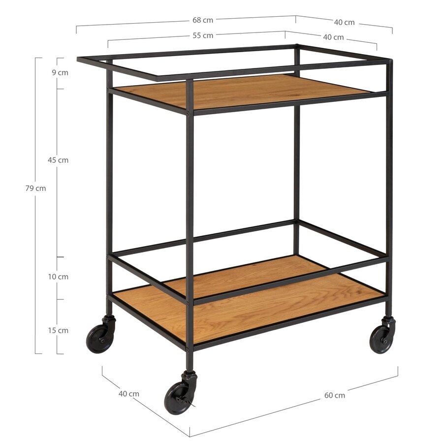 Vita Eiken Serveerwagen Vita Eiken Serveerwagen