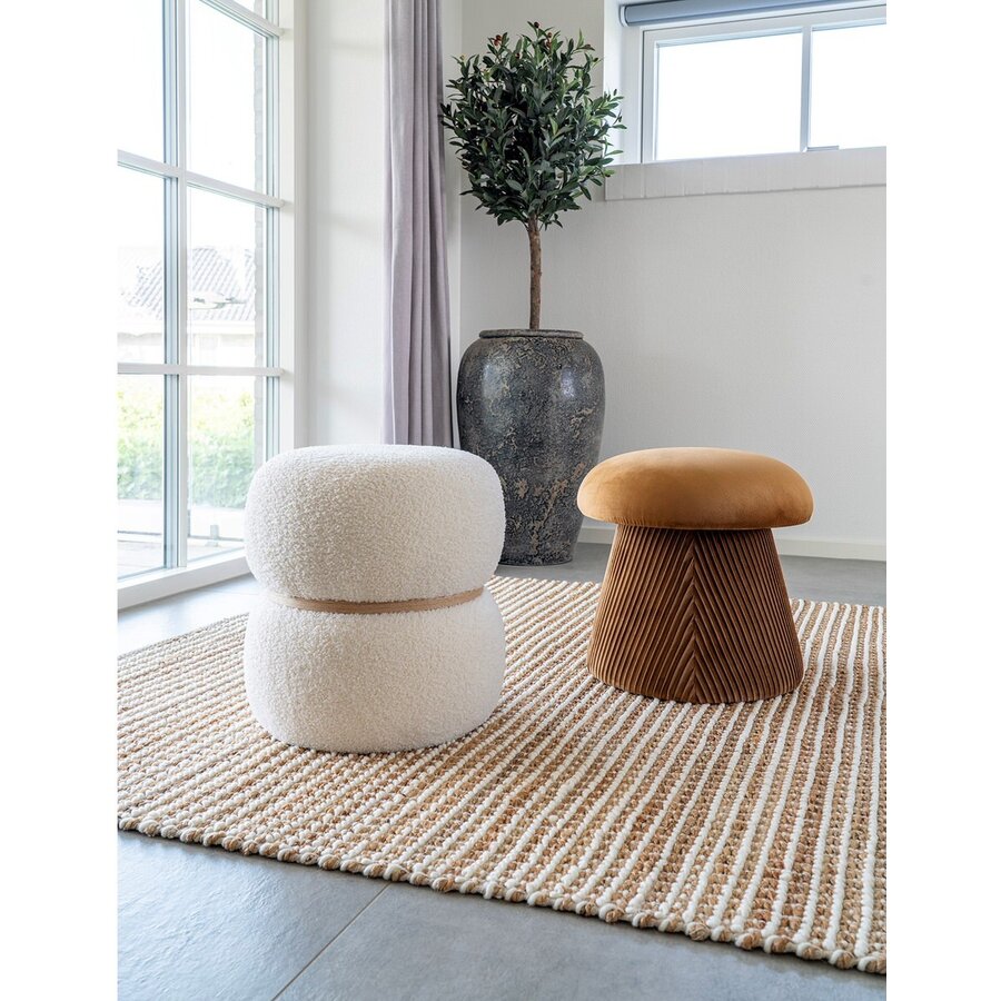 Avadi 200 x 300 cm Vloerkleed Naturel / Ivory