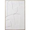 Madeline Witte Relief Wanddecoratie Motief Twee Madeline Witte Relief Wanddecoratie Motief Twee