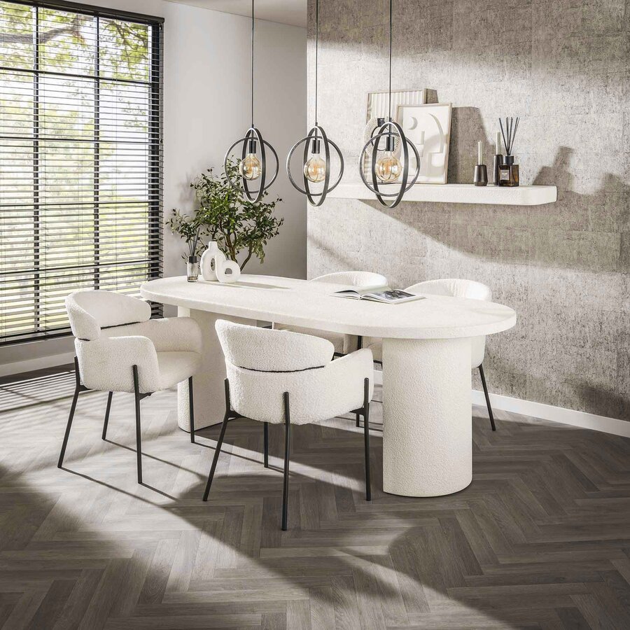 Arch Stone Eettafel 215 cm Marmer Composiet Arch Stone Eettafel 215 cm Marmer Composiet