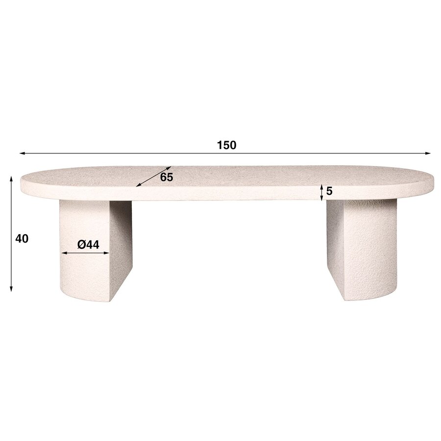 Arch Stone Salontafel Marmer Composiet Arch Stone Salontafel Marmer Composiet