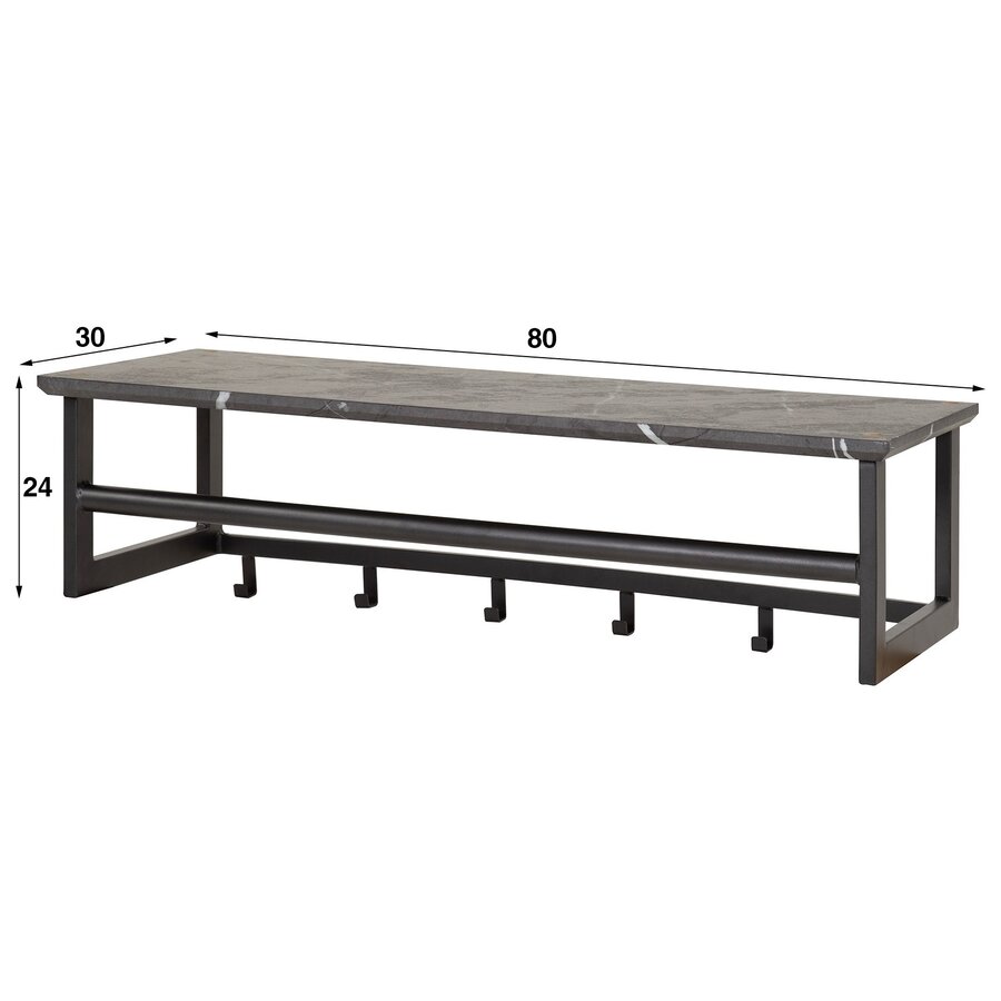 Antre Keramiek Kapstok met Hoedenplank Antre Keramiek Kapstok met Hoedenplank