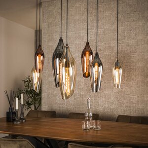 Davidi Design Cocoon Glazen Hanglamp 4+3L Mix