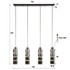 Adel Glazen Hanglamp 4L