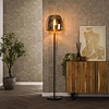 Drift Glazen Vloerlamp Gerookt Grijs