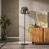 Drift Glazen Vloerlamp Gerookt Grijs