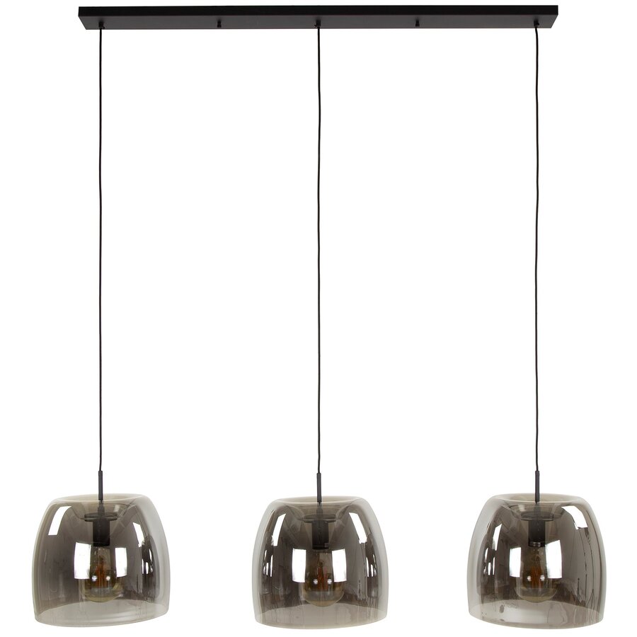 Drift Glazen Hanglamp 3L Gerookt Grijs Drift Glazen Hanglamp 3L Gerookt Grijs