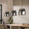Drift Glazen Hanglamp 3L Gerookt Grijs