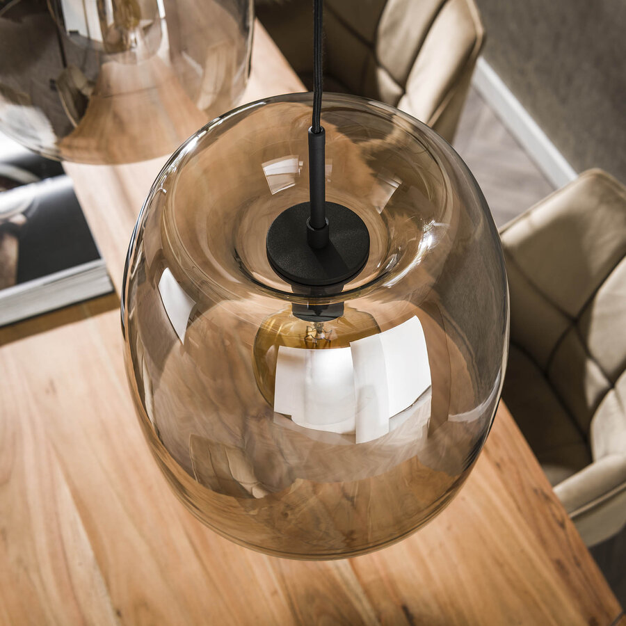 Drift Glazen Hanglamp 3L Gerookt Grijs Drift Glazen Hanglamp 3L Gerookt Grijs