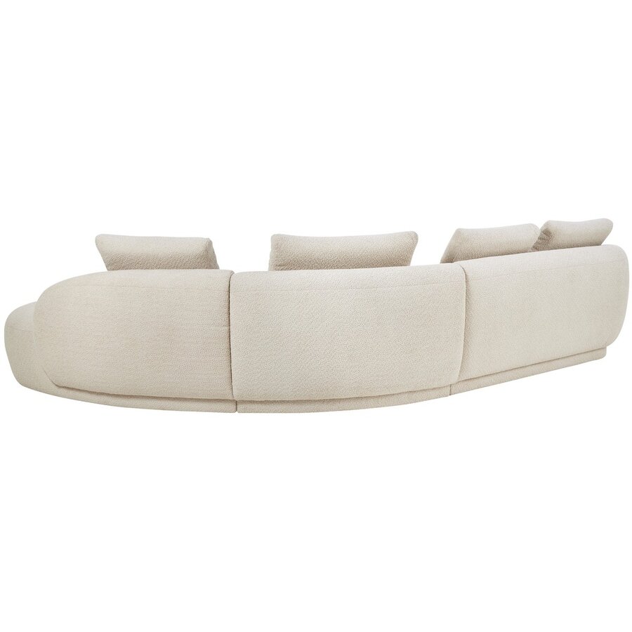 Torino Creme 2,5-Zits + Hoek + Chaise Lounge Rechts Torino Creme 2,5-Zits + Hoek + Chaise Lounge Rechts