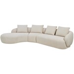 Flexlux Torino Creme 2,5-Zits + Hoek + Chaise Lounge Links Flexlux Torino Creme 2,5-Zits + Hoek + Chaise Lounge Links