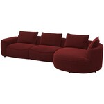 Flexlux Samone Wijnrood 2,5-Zits + Chaise Lounge Rechts Flexlux Samone Wijnrood 2,5-Zits + Chaise Lounge Rechts