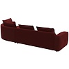 Samone Wijnrood 2,5-Zits + Chaise Lounge Rechts
