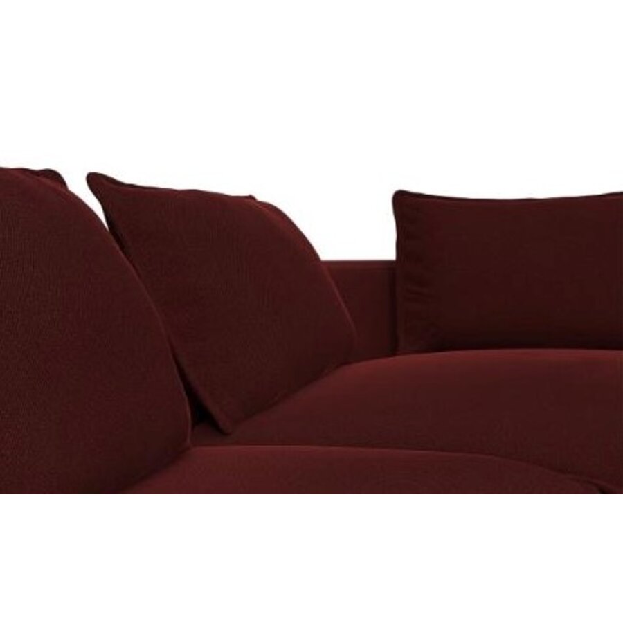 Samone Wijnrood 2,5-Zits + Chaise Lounge Rechts Samone Wijnrood 2,5-Zits + Chaise Lounge Rechts