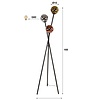 Molecule Mix Glass Vloerlamp 3L