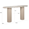 Coronel Marmer Sidetable Ovaal