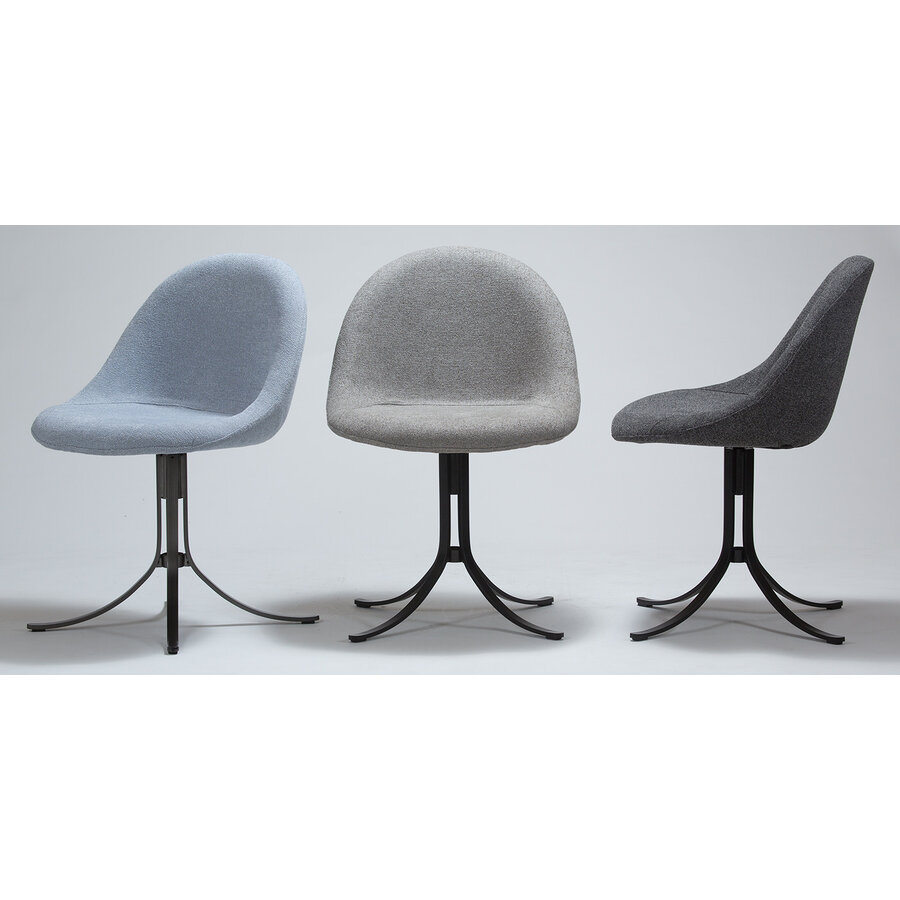 Dolo Aardebruin Bouclé Draaistoel Dolo Aardebruin Bouclé Draaistoel