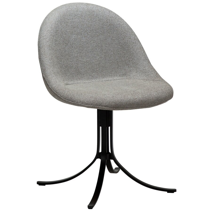 Dolo Aardebruin Bouclé Draaistoel Dolo Aardebruin Bouclé Draaistoel